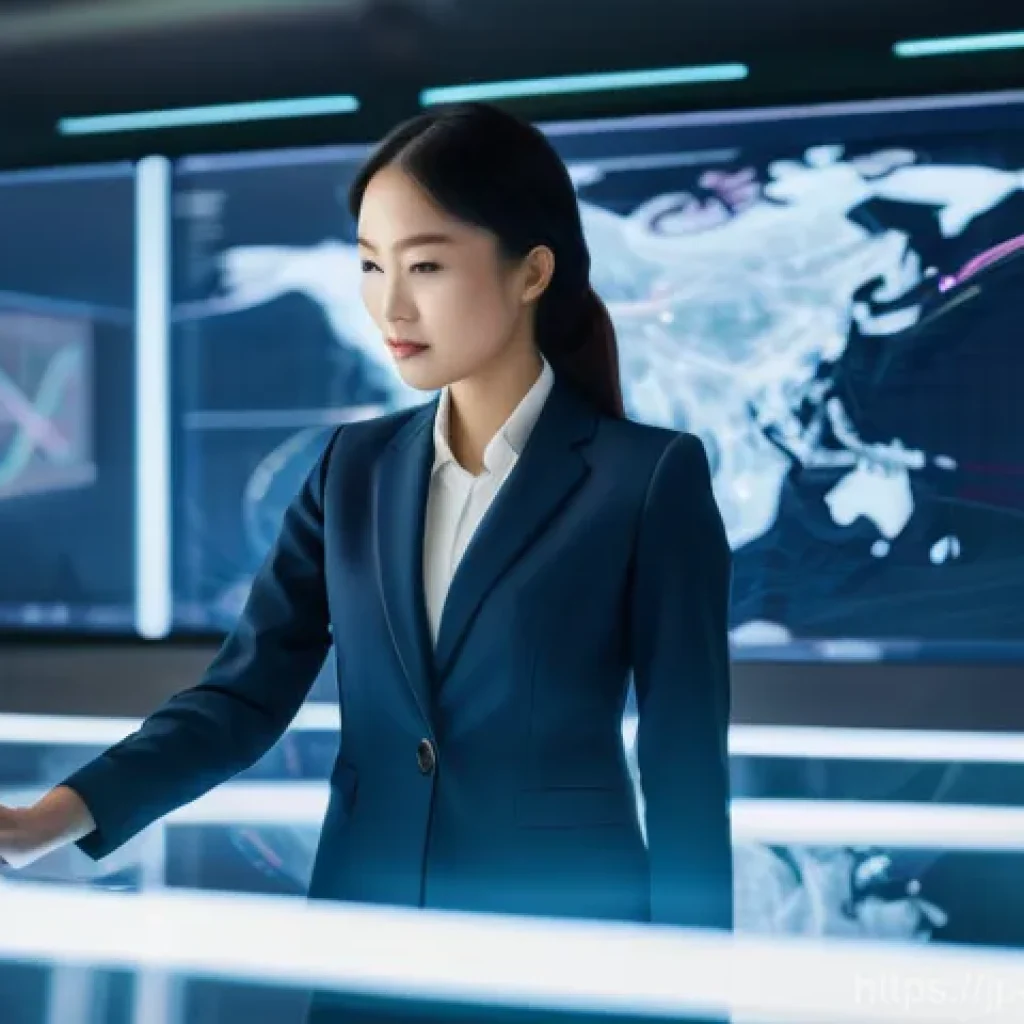경영컨설턴트가 알아야 할 최신 트렌드 - **Prompt: Generative AI in Business Consulting**
    A highly detailed, photorealistic image depicti...