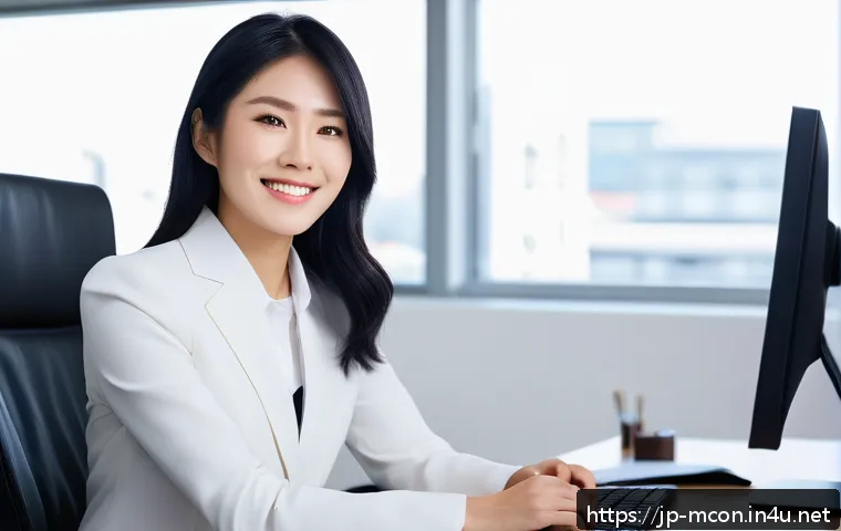 컨설팅 비즈니스 매너 - A modern Japanese businesswoman in her late 20s, dressed in a crisp, wrinkle-free navy blue suit wit...